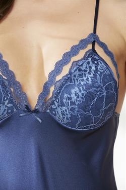 Pierre Cardin Kadın Lacivert 2li Gecelik Sabahlık Takım 4250