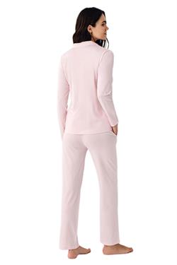 Pierre Cardin Kadın Somon Uzun Kollu Pijama Takımı 9115