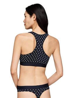 Tommy Hilfiger Kadın Mavi Unlined Bralet Print UW0UW04148
