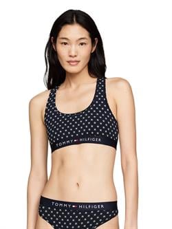 Tommy Hilfiger Kadın Mavi Unlined Bralet Print UW0UW04148