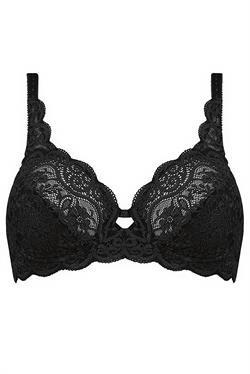 Triumph Amourette 300 W X Dantelli Balenli Siyah Sütyen 10166797