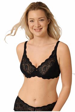 Triumph Amourette 300 W X Dantelli Balenli Siyah Sütyen 10166797