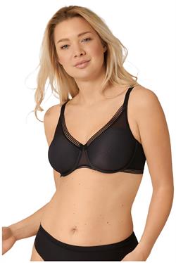 Triumph Infinite Sensation W01 Balensiz Düz Şık Siyah Sütyen 10190474