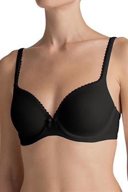 Triumph Perfectly Soft İçi Boş Pedli Balenli Siyah Sütyen 10131358