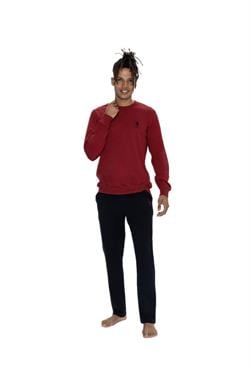 U.S. Polo Assn. Erkek Bordo Pijama Takım 18847
