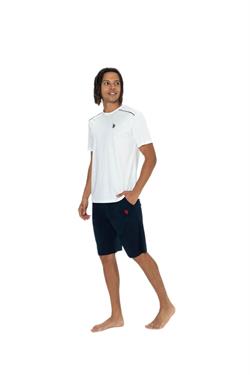 U.S. Polo Assn. Erkek Ekru 3lü Pijama Takım 18905