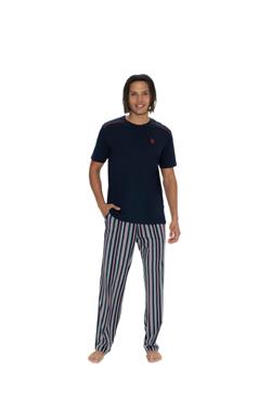 U.S. Polo Assn. Erkek Lacivert 3lü Pijama Takım 18905