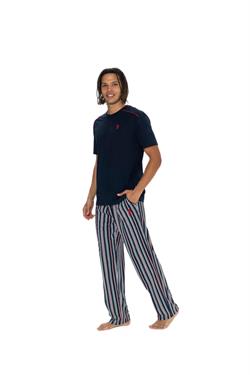 U.S. Polo Assn. Erkek Lacivert 3lü Pijama Takım 18905
