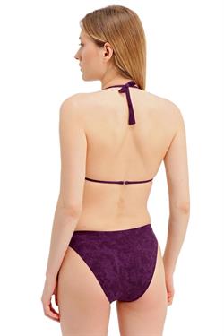Zeki Aksesuarlı Mürdüm Bikini Takım