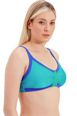 Zeki Büyük Göğüs Mavi Bikini Üst 