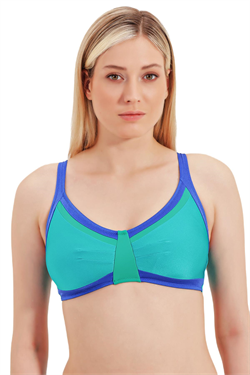 Zeki Büyük Göğüs Mavi Bikini Üst 