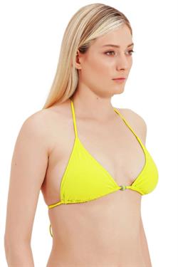 Zeki Cam Boncuk Detaylı Üçgen Yeşil Bikini Üst 
