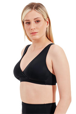 Zeki Kruvaze Siyah Bikini Üst 