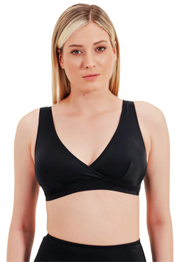 Zeki Kruvaze Siyah Bikini Üst 