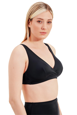 Zeki Kruvaze Siyah Bikini Üst 
