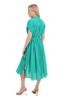 Zeki Kuşaklı Turkuaz Elbise 