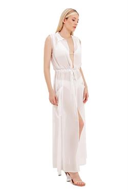 Zeki Şifon Beyaz Elbise 