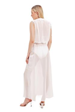 Zeki Şifon Beyaz Elbise 