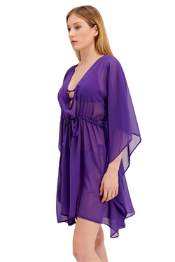 Zeki Şifon Mor Elbise 