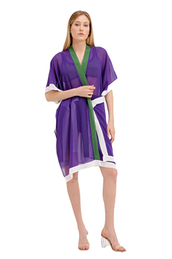 Zeki Şifon Mor Elbise 