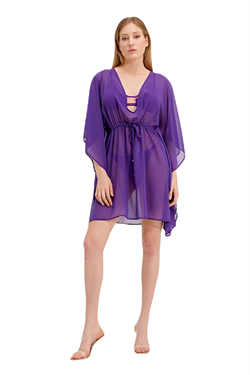 Zeki Şifon Mor Elbise 