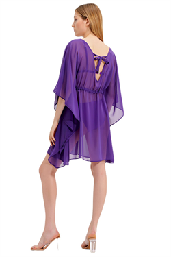 Zeki Şifon Mor Elbise 