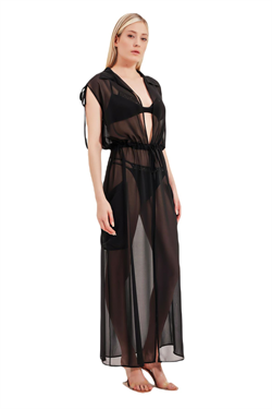 Zeki Şifon Siyah Elbise 