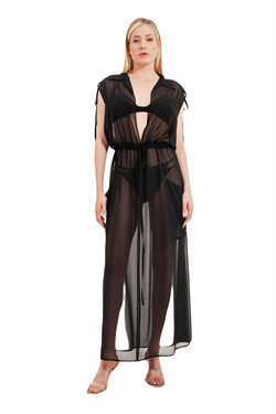 Zeki Şifon Siyah Elbise 