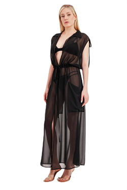 Zeki Şifon Siyah Elbise 