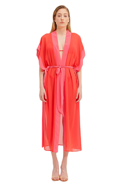 Zeki Şifon Turuncu Elbise 