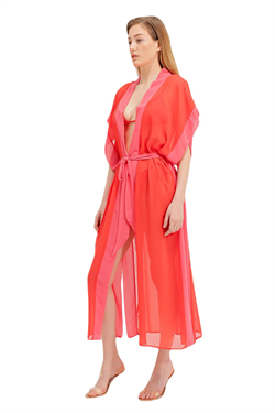 Zeki Şifon Turuncu Elbise 