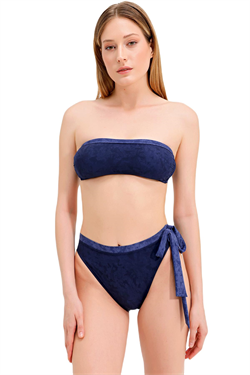 Zeki Straplez Lacivert Bikini Takım