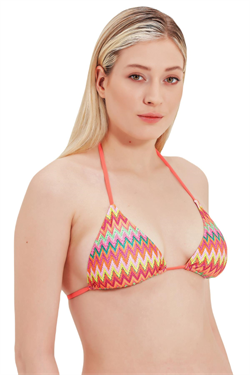 Zeki Üçgen Desenli Bikini Üst 