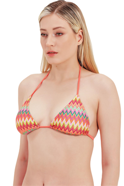 Zeki Üçgen Desenli Bikini Üst 
