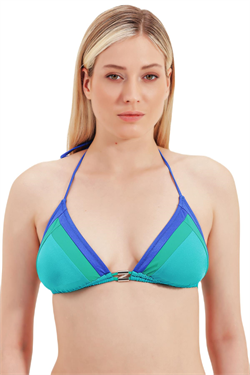 Zeki Üçgen Mavi Bikini Üst 