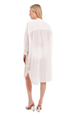 Zeki Uzun Beyaz Plaj Elbisesi