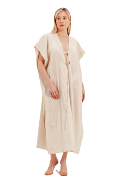 Zeki Uzun Keten Elbise 