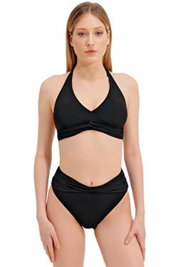 Zeki Yüksek Bel Siyah Bikini Takım