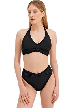Zeki Yüksek Bel Siyah Bikini Takım
