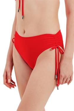 Zeki Yüksel Bel Yan Büzgülü Kırmızı Bikini Alt 