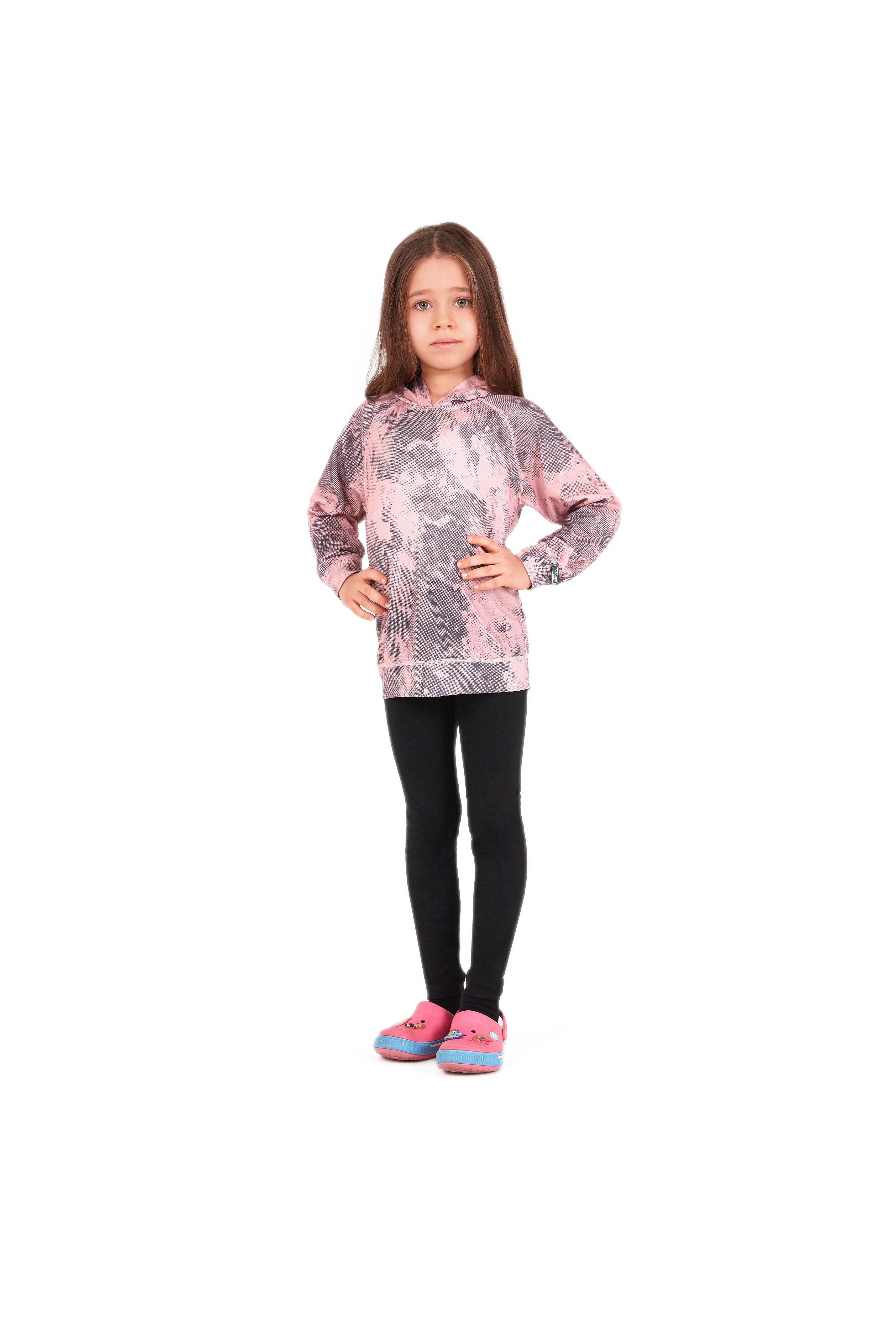 Blackspade Çocuk Pembe Kapşonlu Sweatshirt 5946