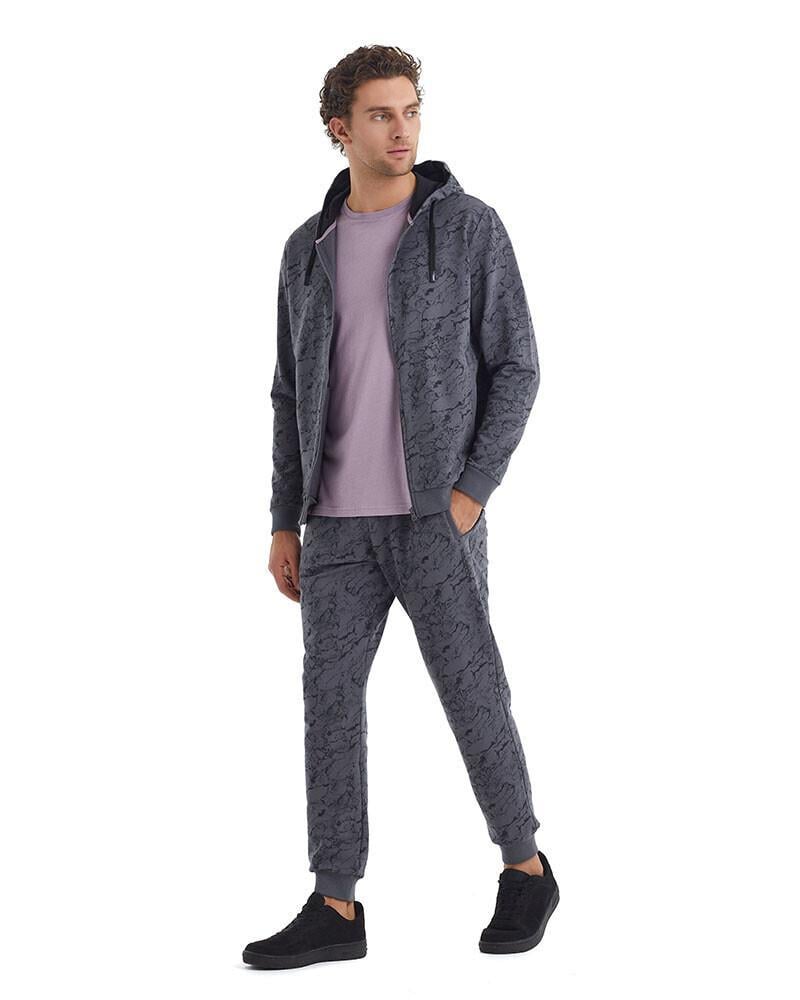 Blackspade Erkek Antrasit Kapüşonlu Sweatshirt 40074 