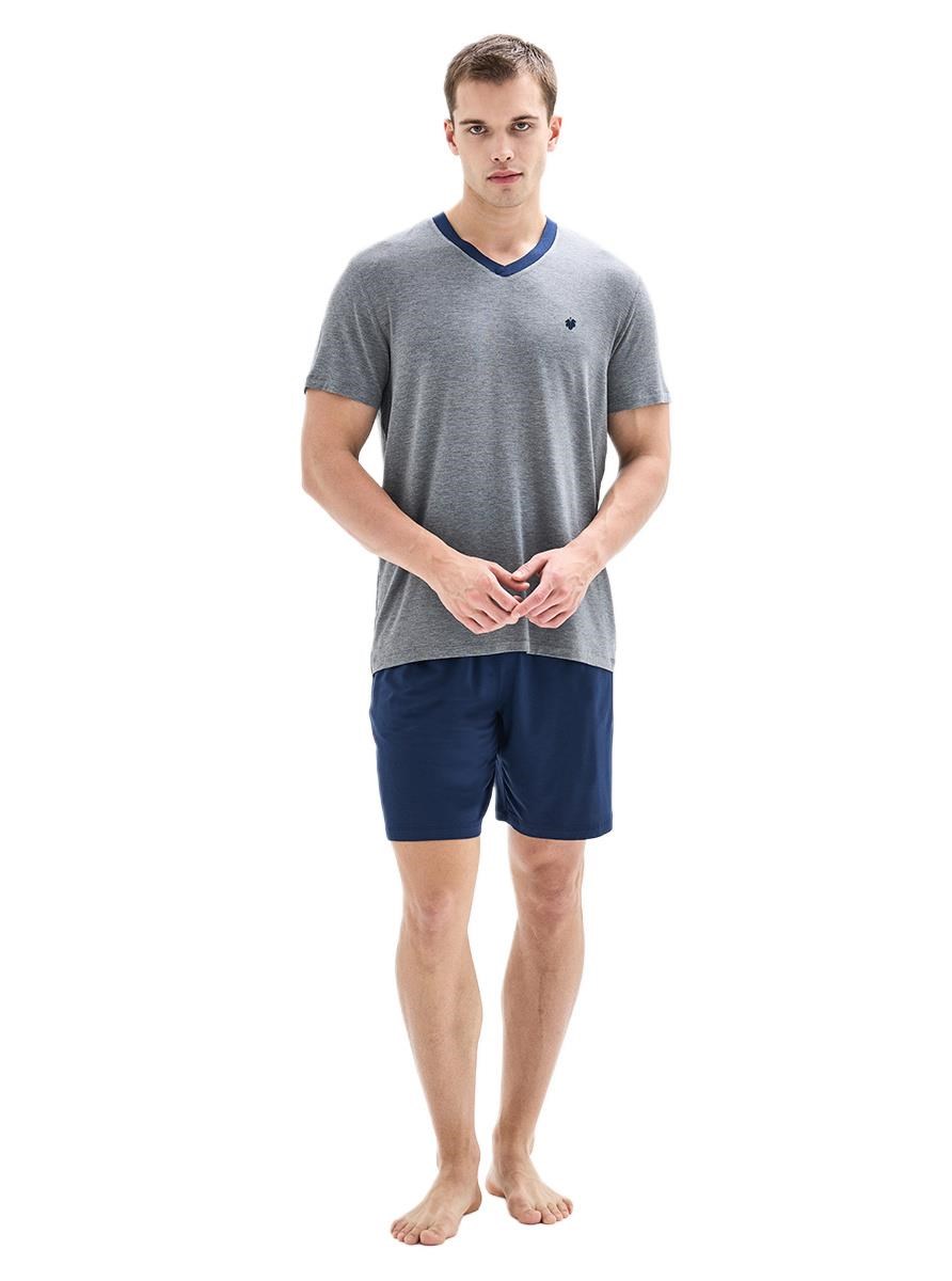 Blackspade Erkek Grimelanj Şortlu Pijama Takımı 40886
