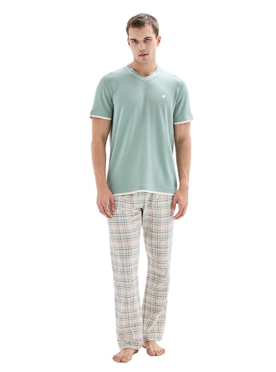 Blackspade Erkek Yeşil Kısa Kol Pijama Takımı 40887