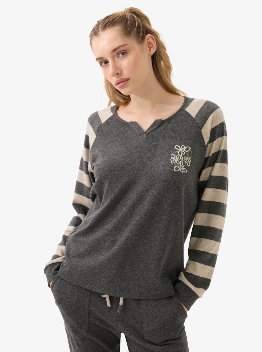 Blackspade Kadın Antrasit Pijama Üstü 51973