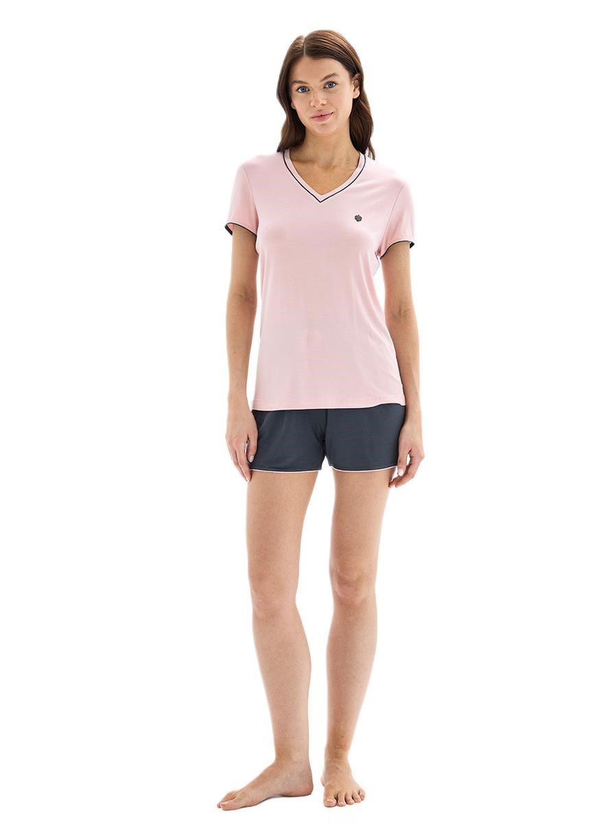Blackspade Kadın Pembe Şortlu Pijama takımı 52088