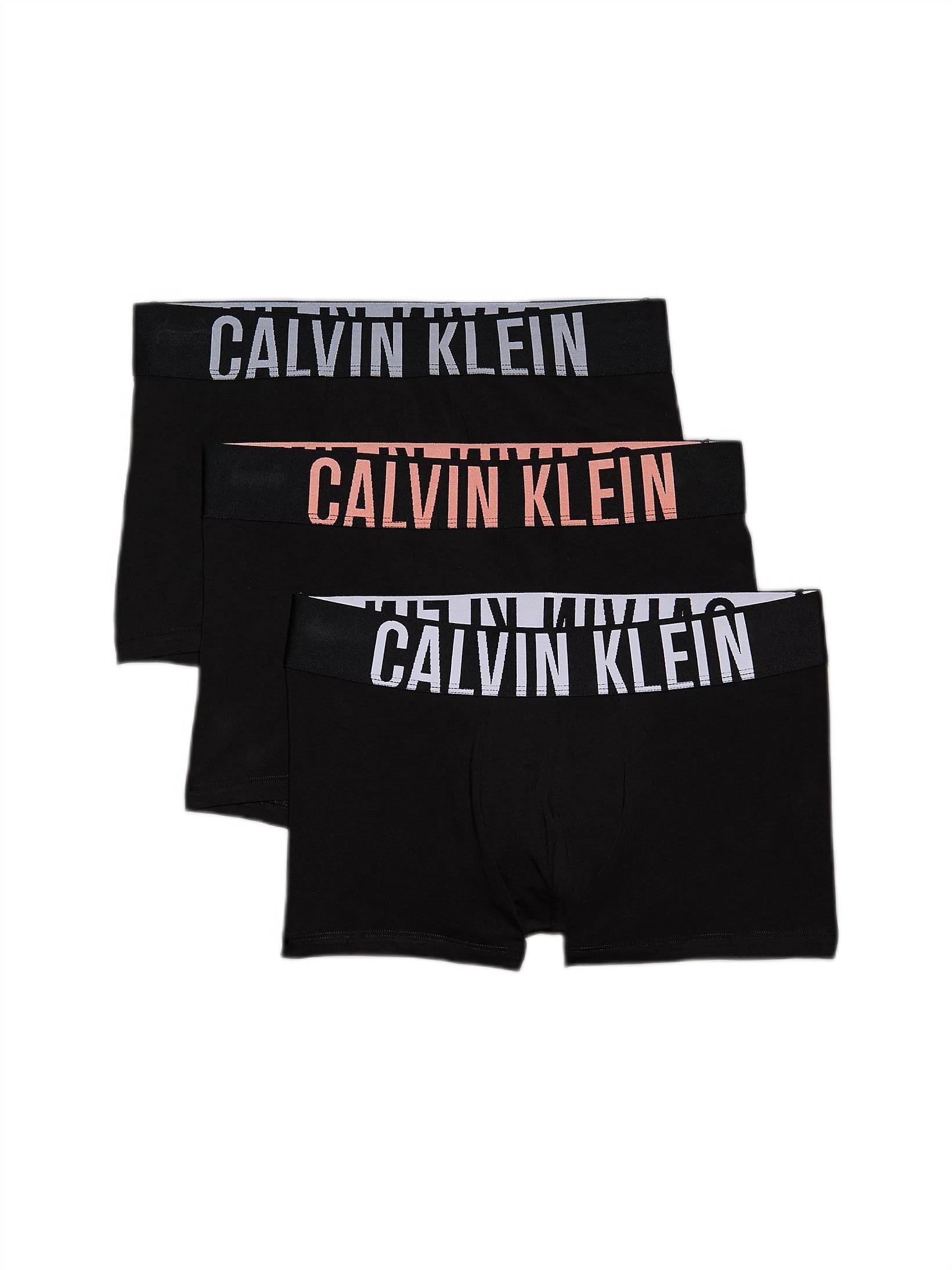Calvin Klein Erkek 3'lü Siyah Boxer 000NB3608A