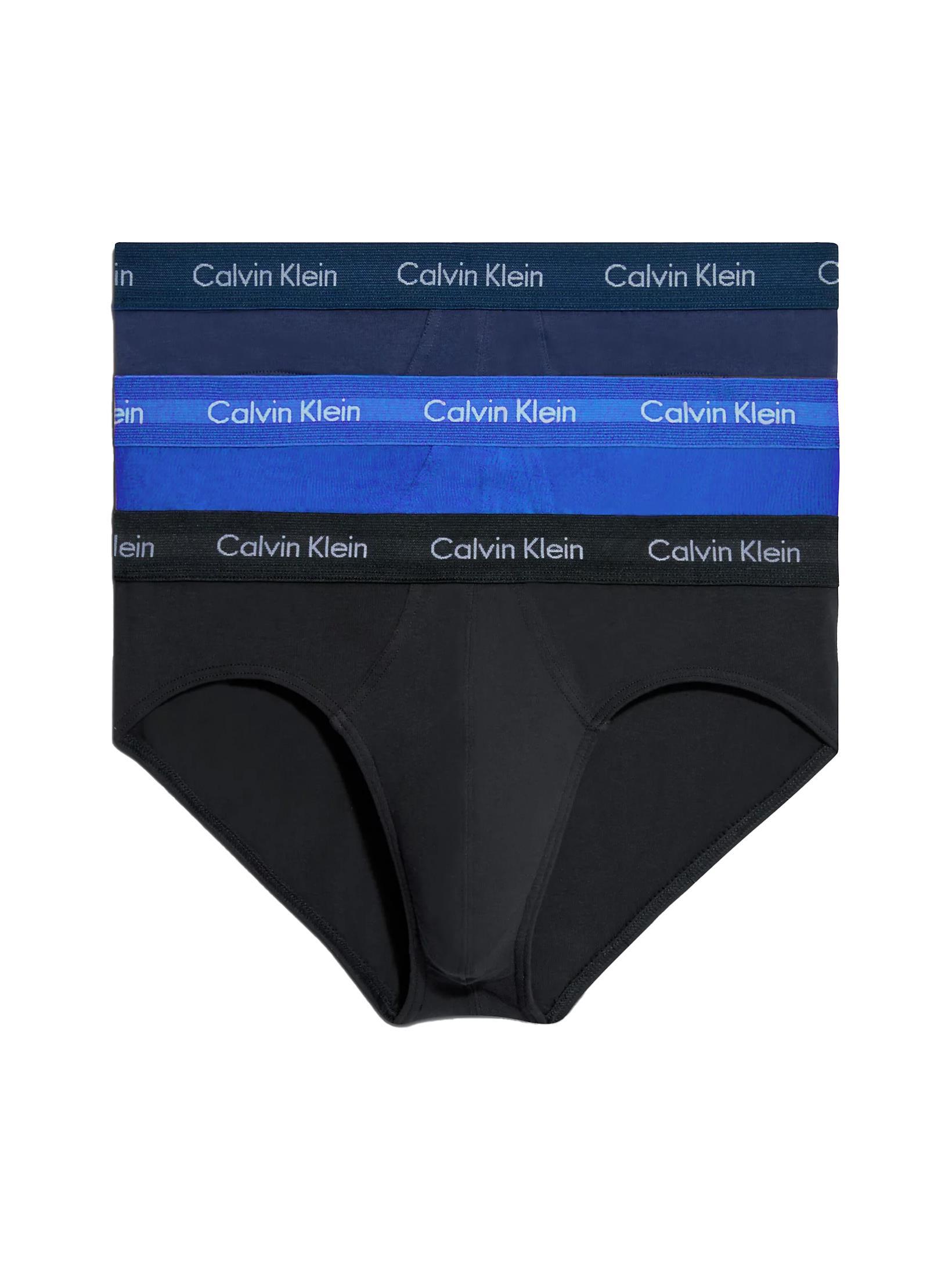 Calvin Klein Erkek 3’Lü Siyah Mavi Slip