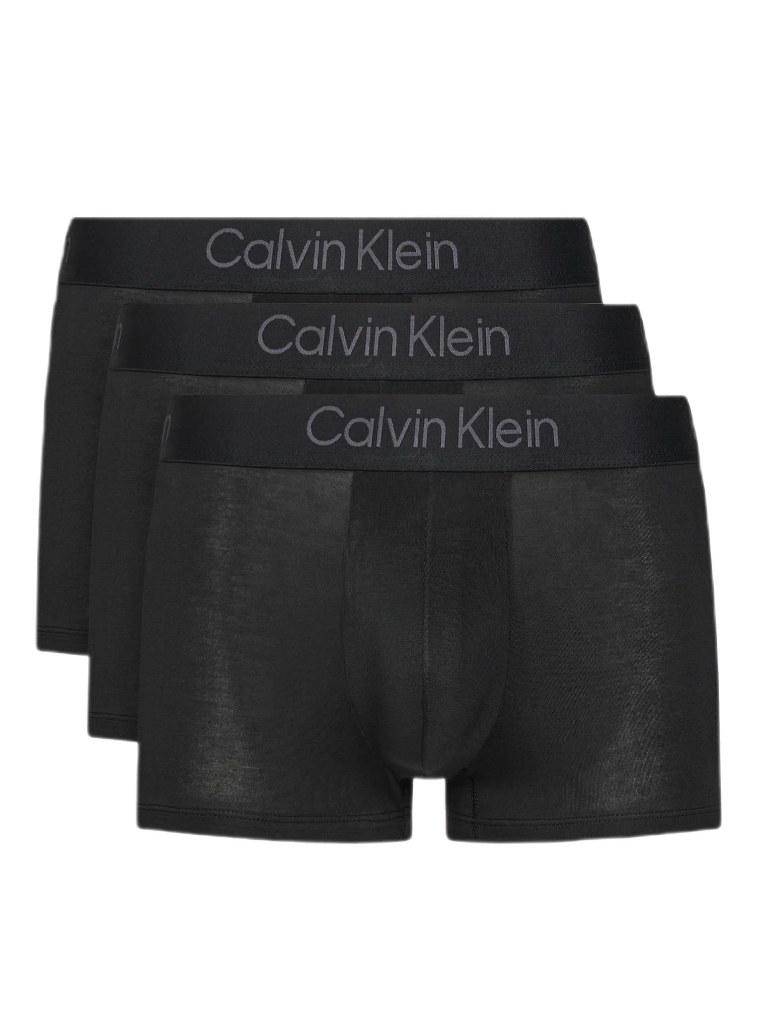 Calvin Klein Erkek Siyah 3'lü Boxer Trunk LV00NB4192