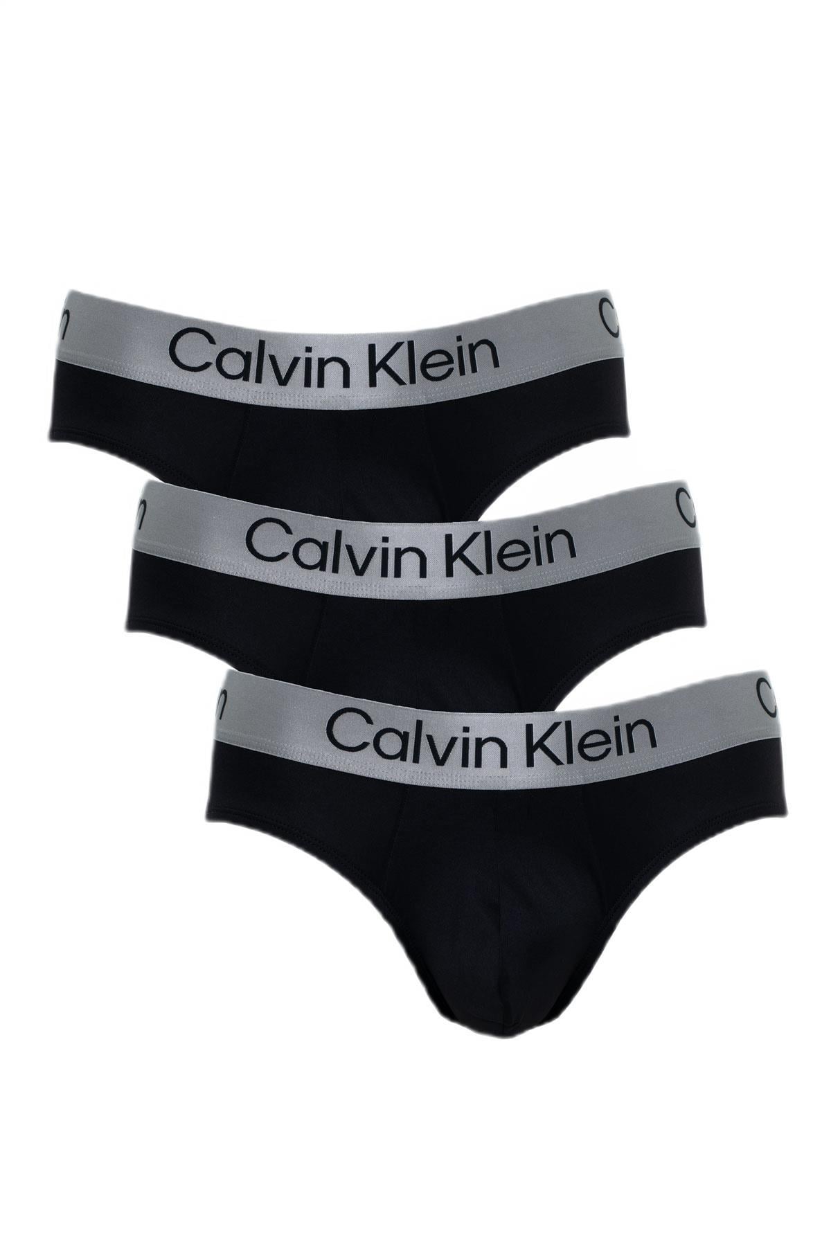 Calvin Klein Erkek Siyah 3'lü Slip LV00NB4122